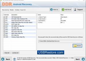 software - Android Data Restore Software 5.3.3.2 screenshot