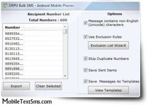 Android Mobile Text SMS screenshot