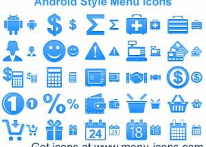 Android Style Menu Icons screenshot