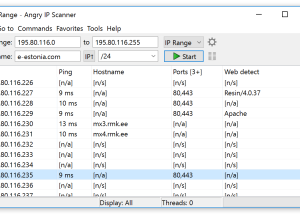 software - Angry IP Scanner 64bit 3.9.1 screenshot
