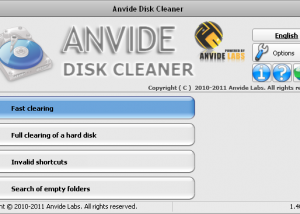 software - Anvide Disk Cleaner 1.40 screenshot