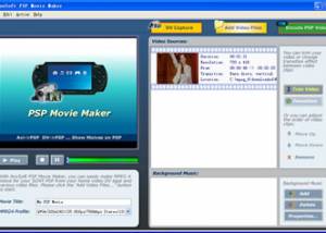 AnvSoft PSP Movie Maker screenshot