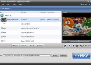 software - AnyMP4 BD to MKV Backup 6.0.32 screenshot