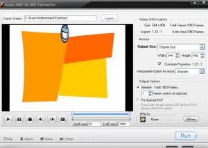 software - Aoao SWF to GIF Converter 2.9 screenshot