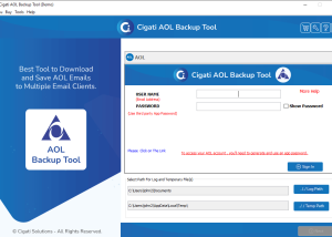 software - AOL Mail Backup Tool 21.12 screenshot