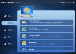 software - AOMEI Backupper Professional 4.0.5 screenshot