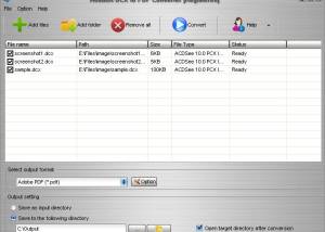 software - Aostsoft DCX to PDF Converter 4.0.2 screenshot