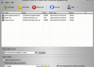 software - Aostsoft Excel to PowerPoint Converter 4.0.2 screenshot