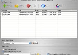 Aostsoft WMF to PDF Converter screenshot