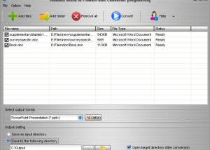 software - Aostsoft Word to PowerPoint Converter 4.0.2 screenshot