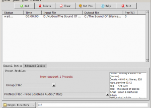 software - APE FLAC Converter 1.0.3 screenshot