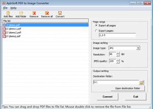 ApinSoft PDF to Image Converter screenshot