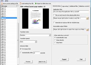 ApinSoft PDF to Slideshow Converter screenshot