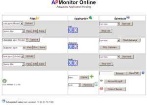 APMonitor Modeling Language screenshot