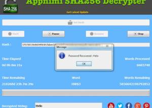 software - Appnimi SHA256 Decrypter 3.8.6 screenshot