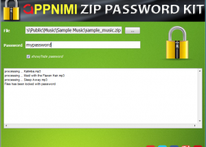 software - Appnimi Zip Password Kit 1.2 screenshot