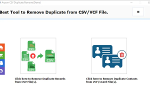 Aryson CSV Duplicate Remover screenshot