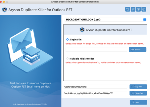 software - Aryson Duplicate Killer for Outlook 22.1 screenshot