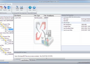 software - Aryson Exchange BKF Recovery 22.5 screenshot