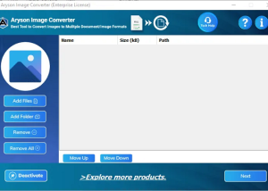 Aryson Image Converter Tool screenshot
