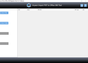 software - Aryson Import PST to Office 365 Tool 21.1 screenshot