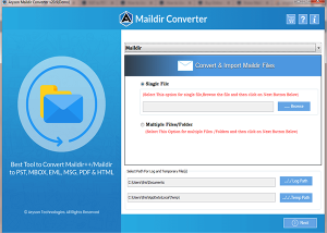 software - Aryson Maildir Converter 21.9 screenshot