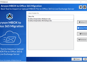 Aryson MBOX to Office 365 Migration screenshot