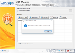 software - Aryson NSF Viewer 21.9 screenshot