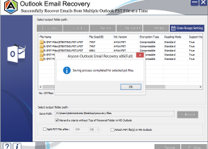 software - Aryson Outlook Email Recovery 19.0 screenshot