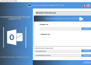 software - Aryson PST Compress Tool 21.12 screenshot