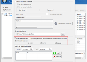 software - Aryson SQL Log Analyzer 19.0 screenshot