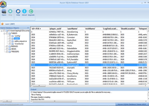 Aryson SQLite Database Viewer screenshot