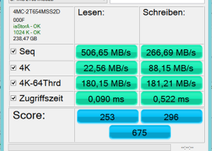 software - AS SSD Benchmark 2.0.7316.34247 screenshot