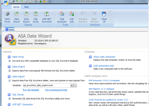 ASA Data Wizard screenshot