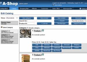 software - AShop V 5.4.4 screenshot