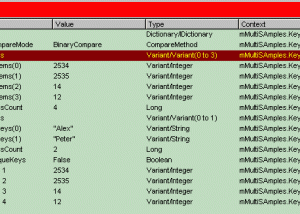 software - ASP/VBA/COM ActiveX Dictionary object 1.0 screenshot