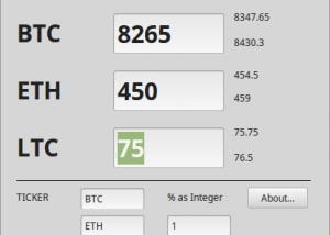 Asset to Gain Calculator screenshot