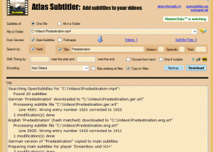 Atlas Subtitler screenshot