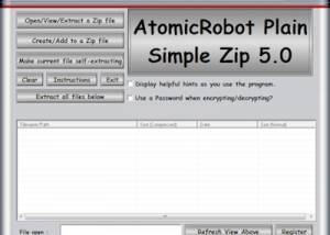 Atomicrobot Plain Simple Zip screenshot