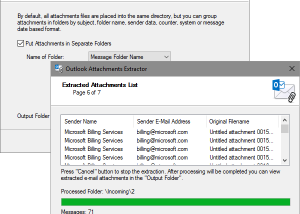 software - Attachments Extractor for Outlook 2.5 screenshot