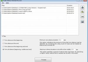 software - Audio Silence Trimmer Pro 1.1.7 screenshot