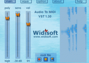 software - Audio To MIDI VST (PC) 1.10 screenshot