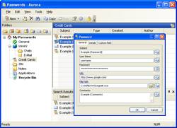 software - Aurora Password Manager 3.0 screenshot