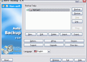 software - Auto Backup 2.4.3.1013 screenshot