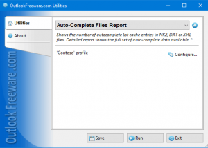 Auto-Complete Files Report screenshot