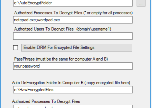 software - Auto File DRM Encryption Tool 5.2.5.4 screenshot