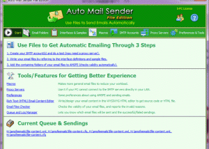 software - Auto Mail Sender File Edition 2.0 screenshot