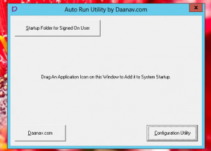 software - Auto Run Utility 1.00 screenshot