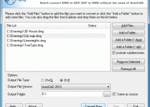 software - Autocad Converter 6.1 screenshot