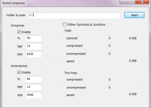 AutoCompress screenshot
